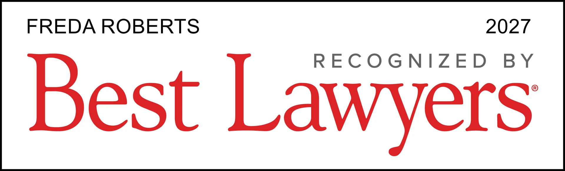 2027 Best Lawyers Freda
