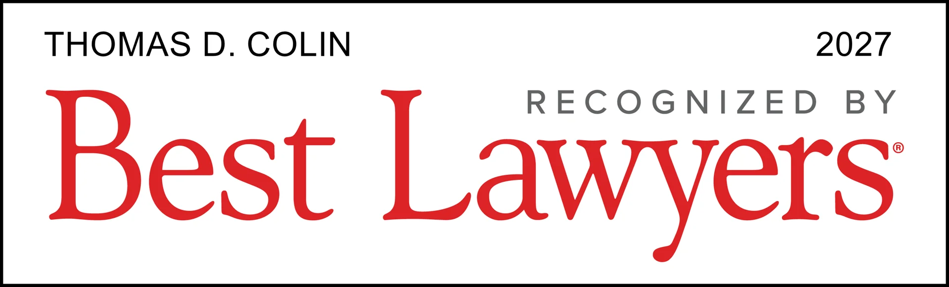 2027 Best Lawyers Thomas