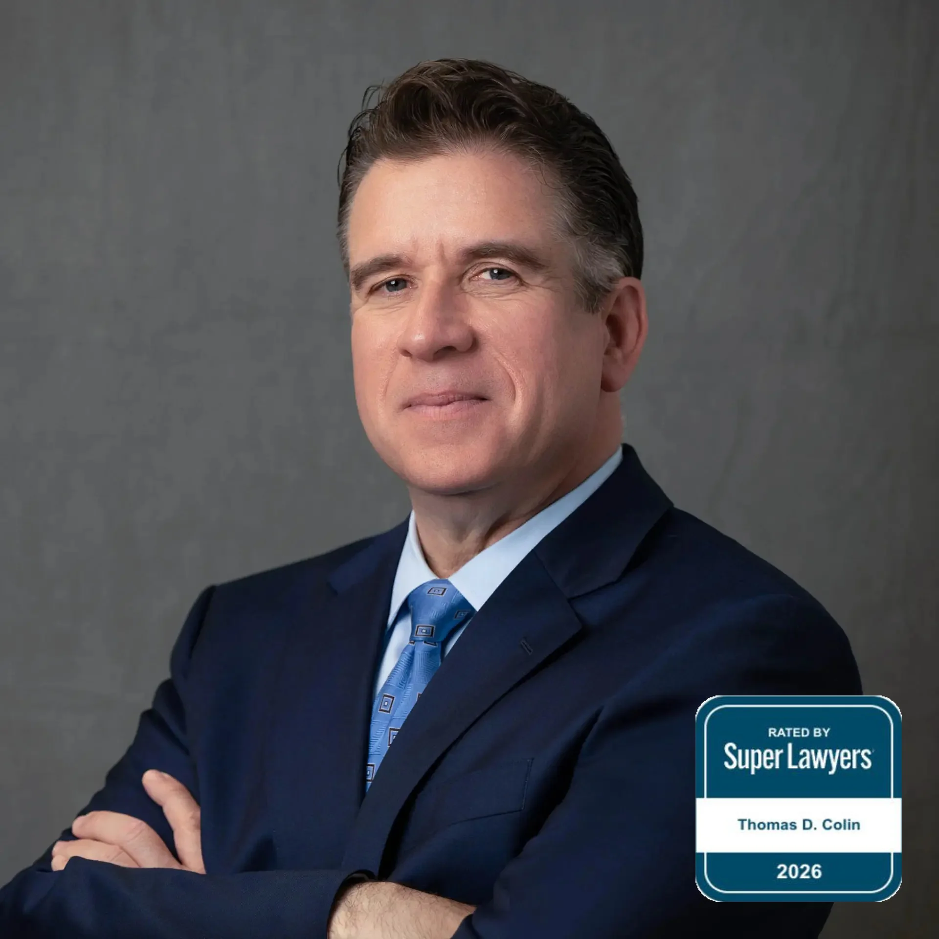 The Honorable Thomas D. Colin (Ret.) with Super Lawyers badge